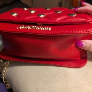 Red Quilted Leather Bag